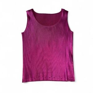 Issey Miyake metallic pink tank top